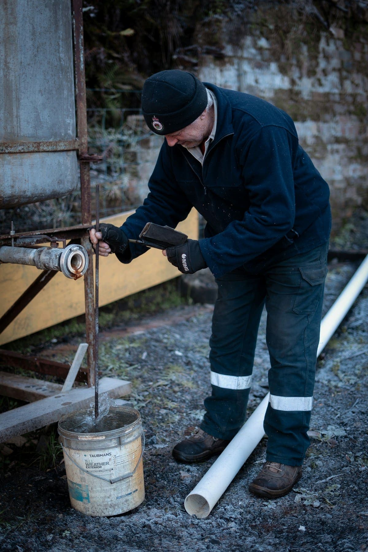 Toilet Overflow Emergency - professional plumber on the job